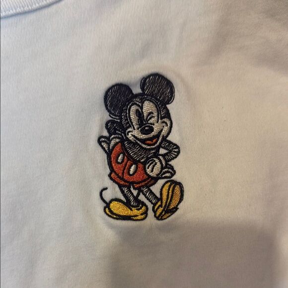 Champion White cropped Long Sleeve Tee with Mickey Design - Picture 4 of 4